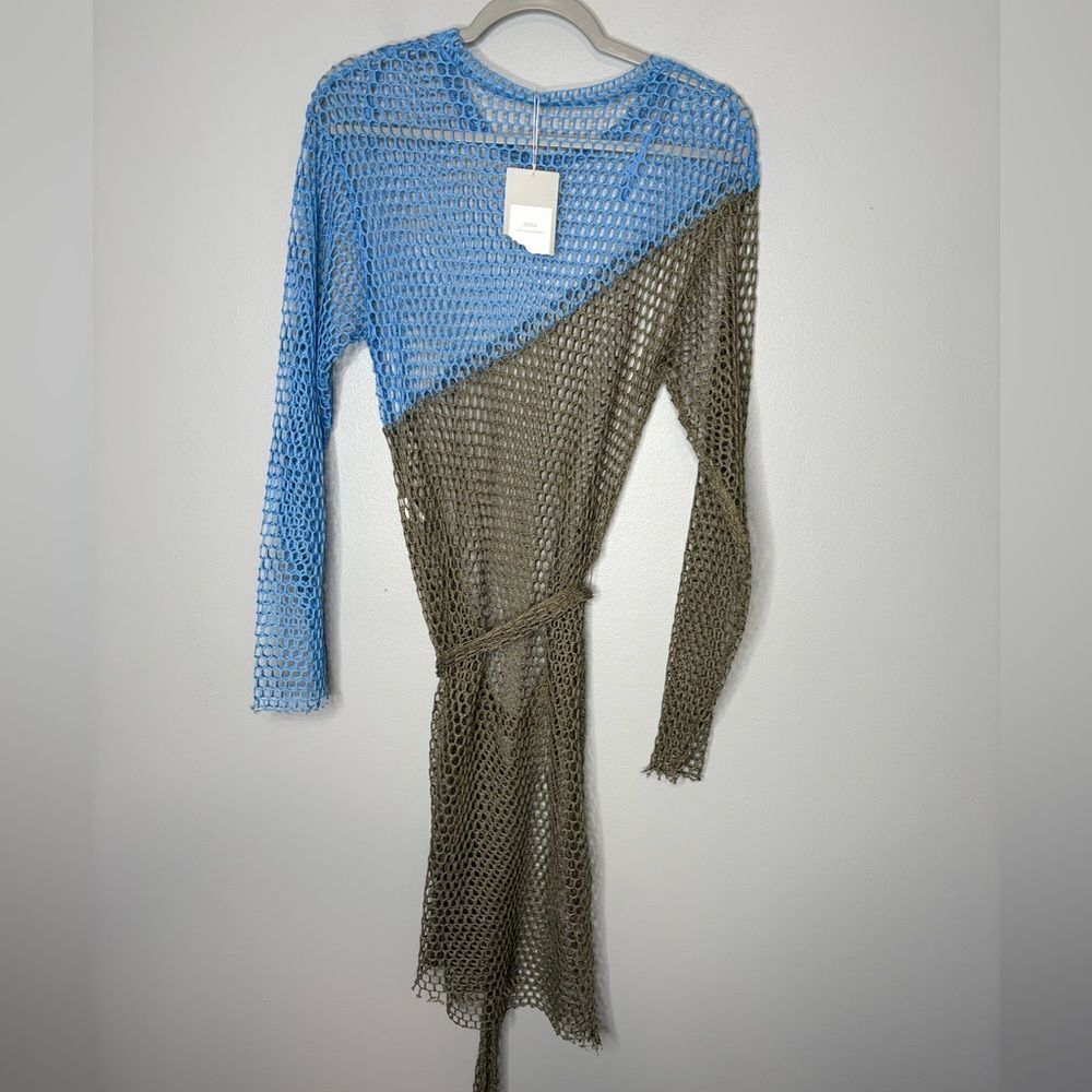 Zara Colorblock Open Knit Coverup NWT - Picture 6 of 6